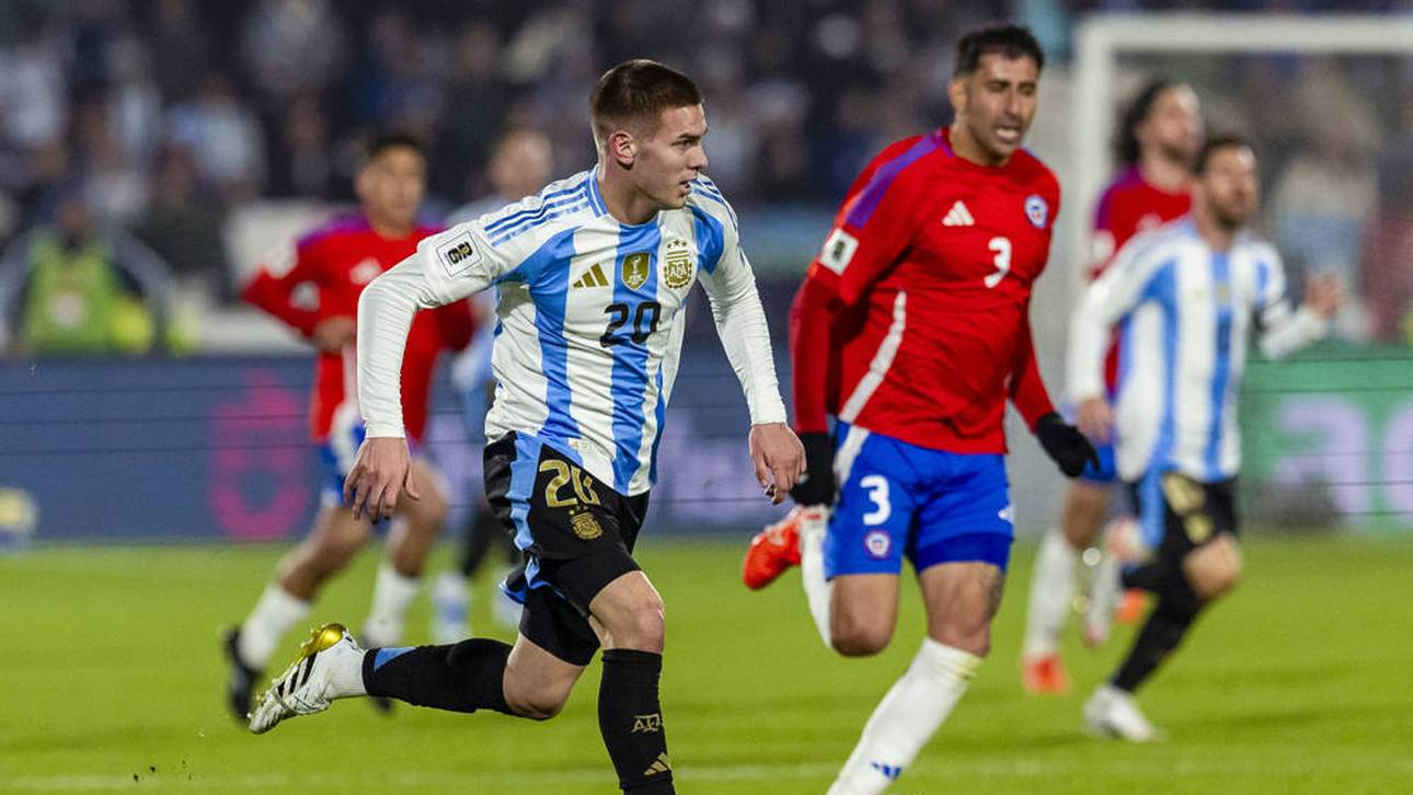 Franco Mastantuono ist bereits Nationalspieler in Argentinien