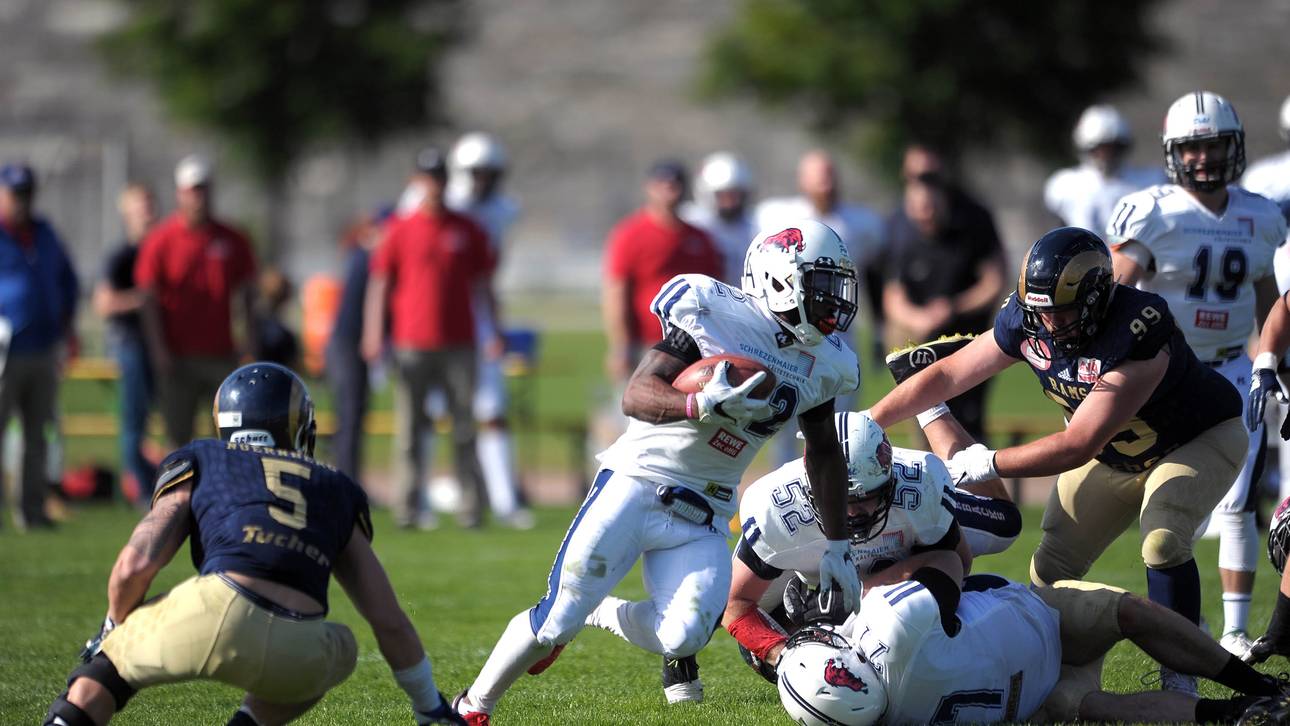 Die Ravensburg Razorbacks mit Running Back Malik Norman stehen ungeschlagen an der Spitze