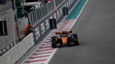 Lando Norris sicherte sich in Abu Dhabi die Pole Position