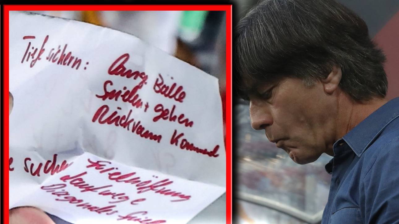 Das stand auf Löws Taktikzettel