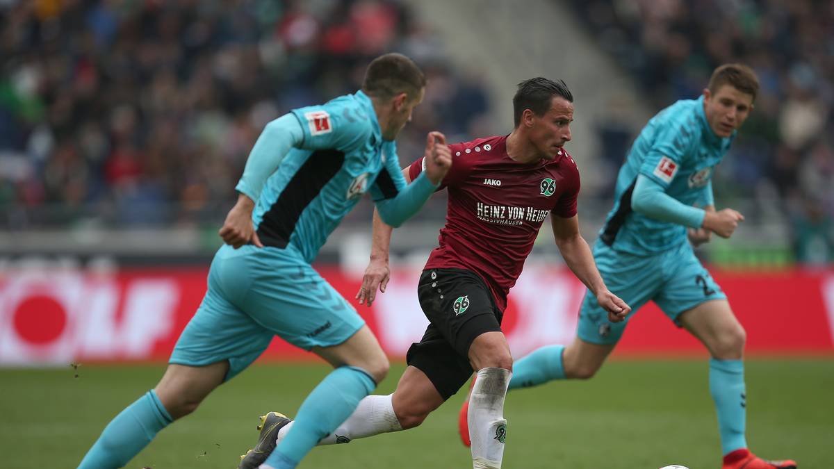 HANNOVER 96 (hier Edgar Prib): 30 Jahre - zuletzt 2018/19