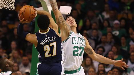 Daniel Theis von den Boston Celtics sammelte acht Punkte und drei Rebounds