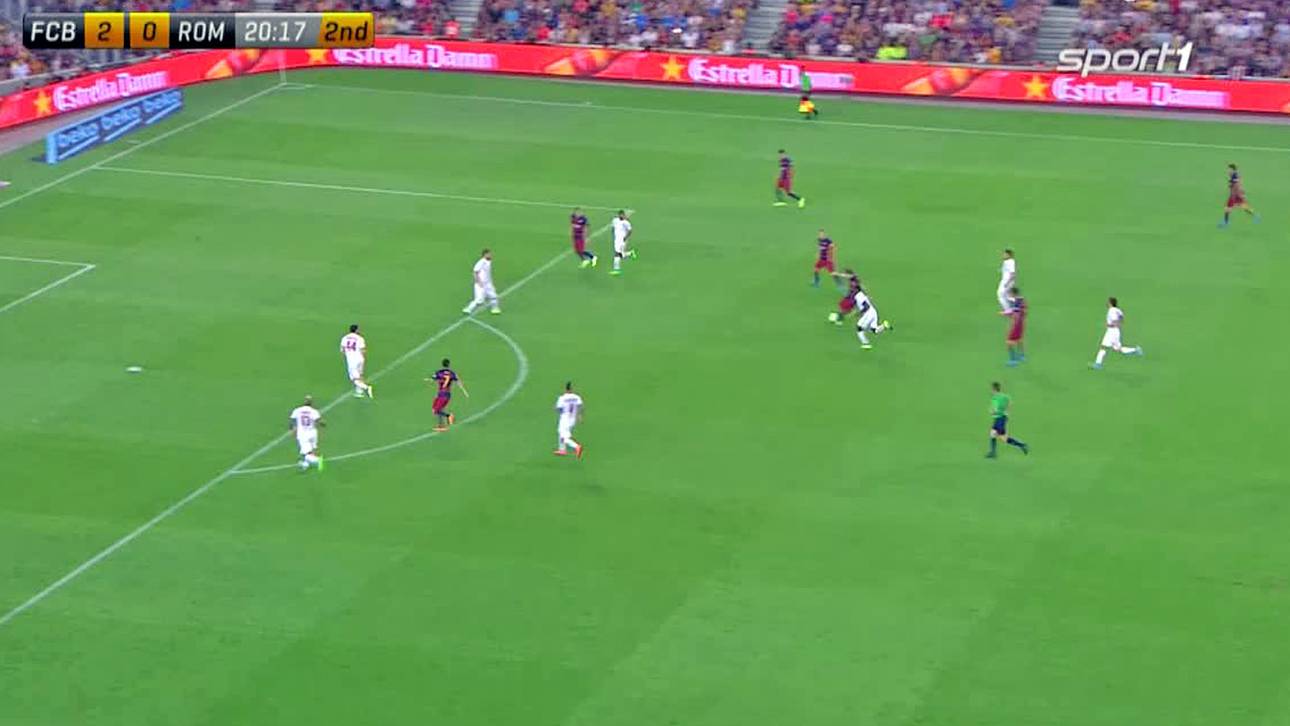 Messi rastet gegen AS Rom aus