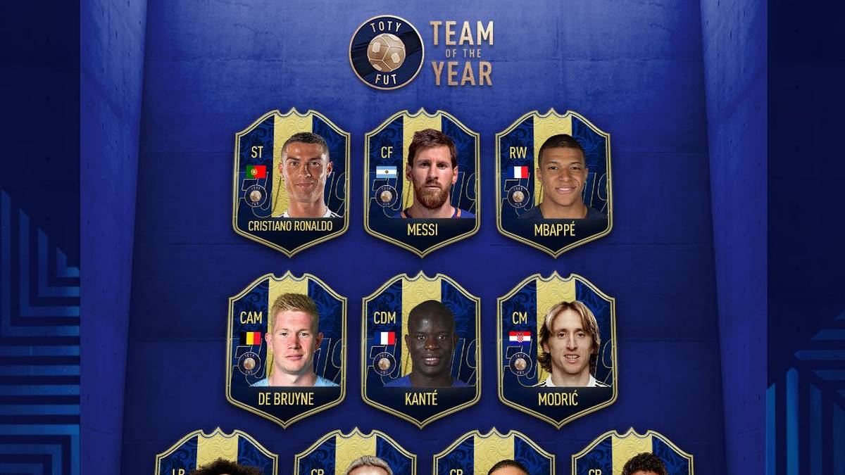 Das gesamte Team of the Year 2019 nochmal auf einen Blick