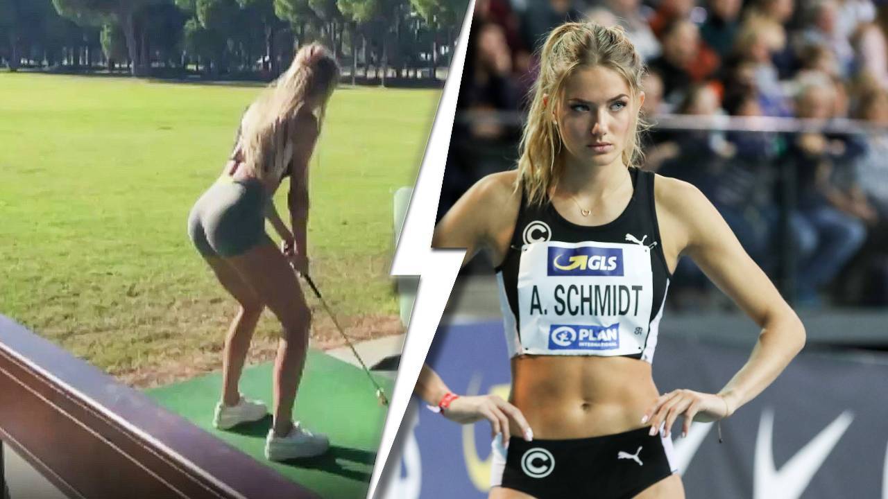 Driving Range statt Laufbahn: Wird Alica Schmidt etwa Golf-Star?