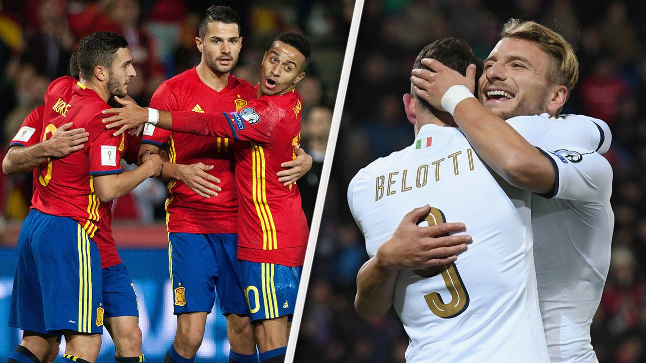 Spanien und Italien in Torlaune