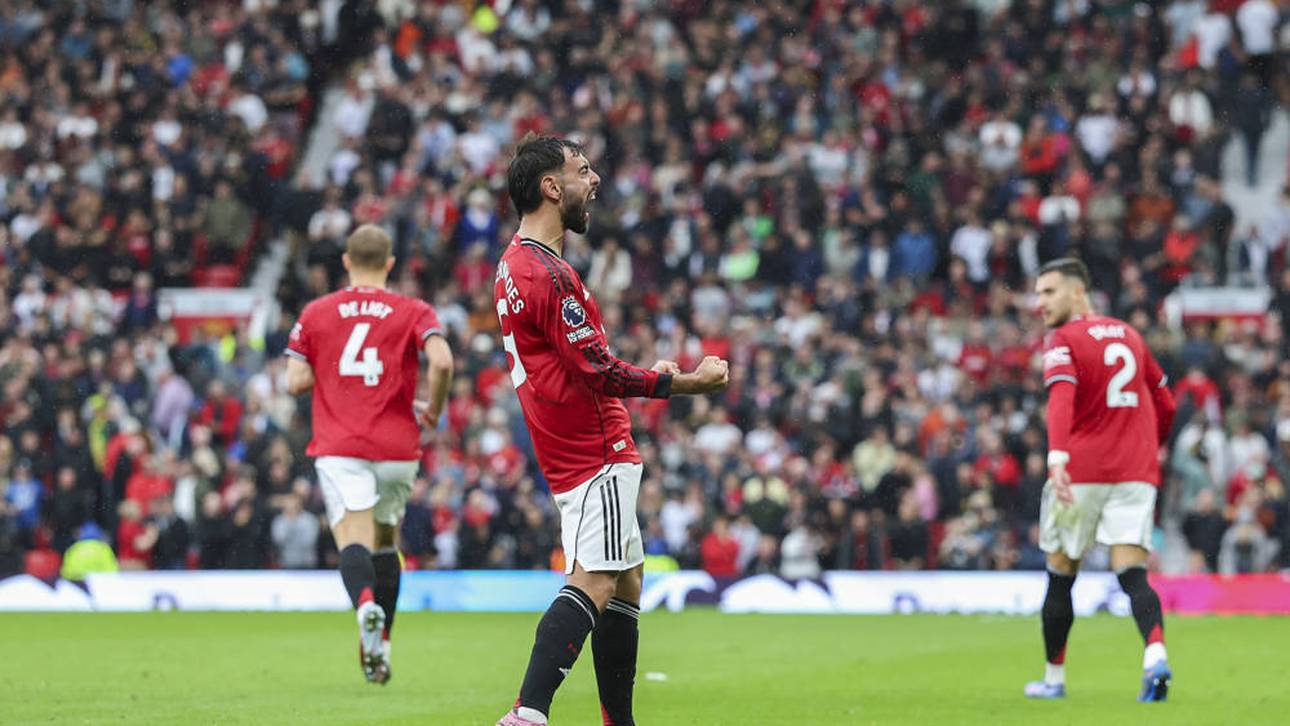 Noch in der Nachspielzeit schoss Bruno Fernandes das 3:2 für ManUnited