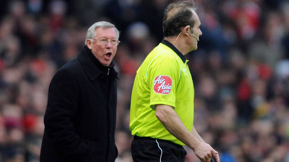 Alex Ferguson am 31. Januar 2010 im Spiel gegen den FC Arsenal