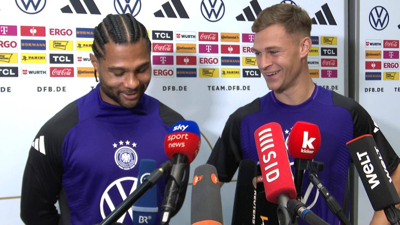 Kimmich-Aussage lässt Serge Gnabry den Kopf schütteln | DFB-Team