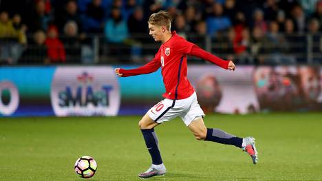 Martin Oedegaard lief bisher 12 Mal im Trikot der norwegischen Nationalmannschaft auf