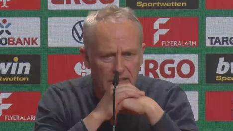 Nach Aus im DFB-Pokal spricht Freiburgs Christian Streich über den Münzwurf gegen RB Leipzig. 