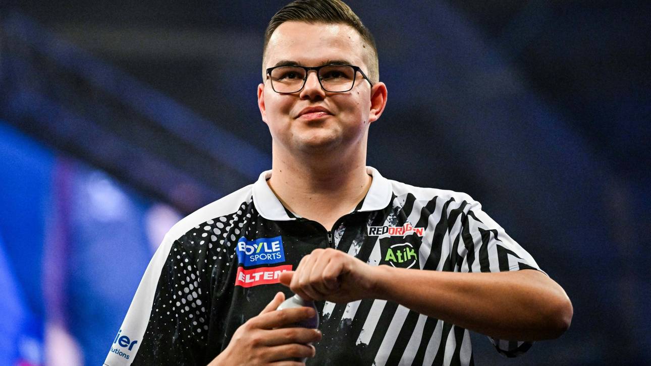 Van Veen jüngster Darts-Europameister der Geschichte