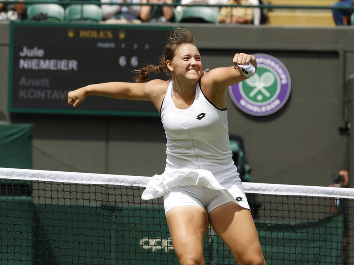 Wimbledon-Sensation Jule Niemeier besiegt Favoritin Kontaveit