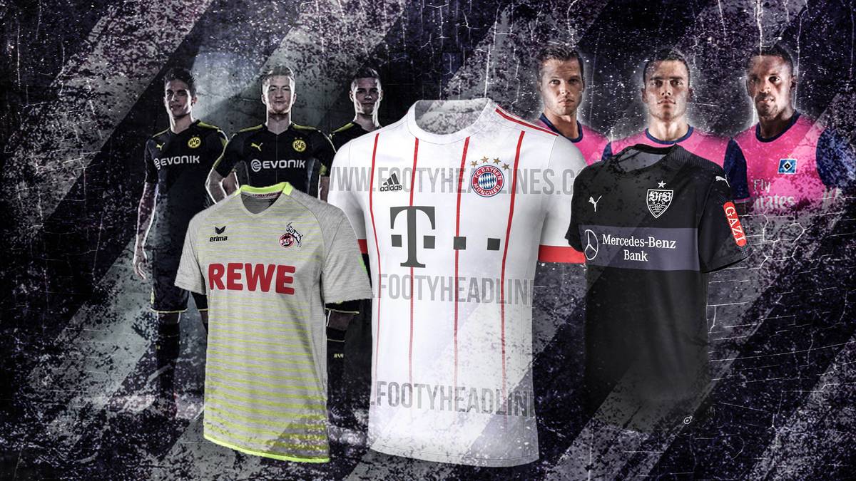 Bei den Ausweichtrikots beschreiten einige Bundesliga-Klubs neue, ungewöhnliche Wege. Besonders das Trikot der Kölner sticht heraus, erinnert aber eher an Streetwear. SPORT1 präsentiert die Trikots der Bundesligisten