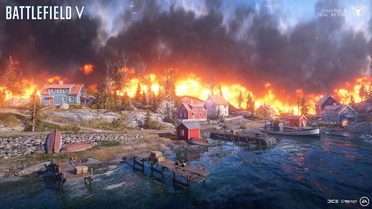 PLATZ 4: Battlefield V: Firestorm (79,99€): Auch hier ist die größte Karte zu bestaunen, die in der Battlefield Reihe jemals kreiert wurde. Zwar ist es teils schwierig, Beute aufzusammeln, da erledigte Gegner diese immer zufällig um sich herum verstreuen, aber das Waffengefühl beim Schießen ist dafür umso überzeugender