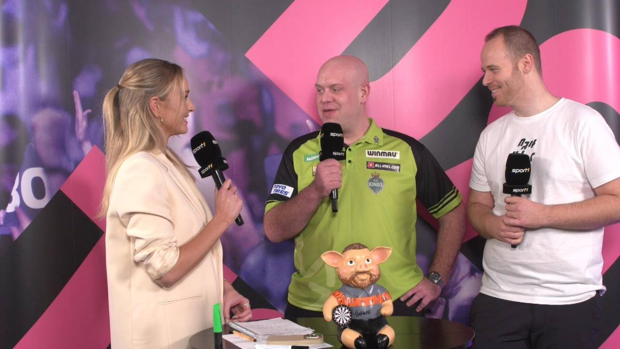 Darts WM 2024: Michael van Gerwen vor seinem Match gegen Richard Veenstra
