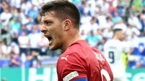 Serbiens Torschütze Luka Jovic