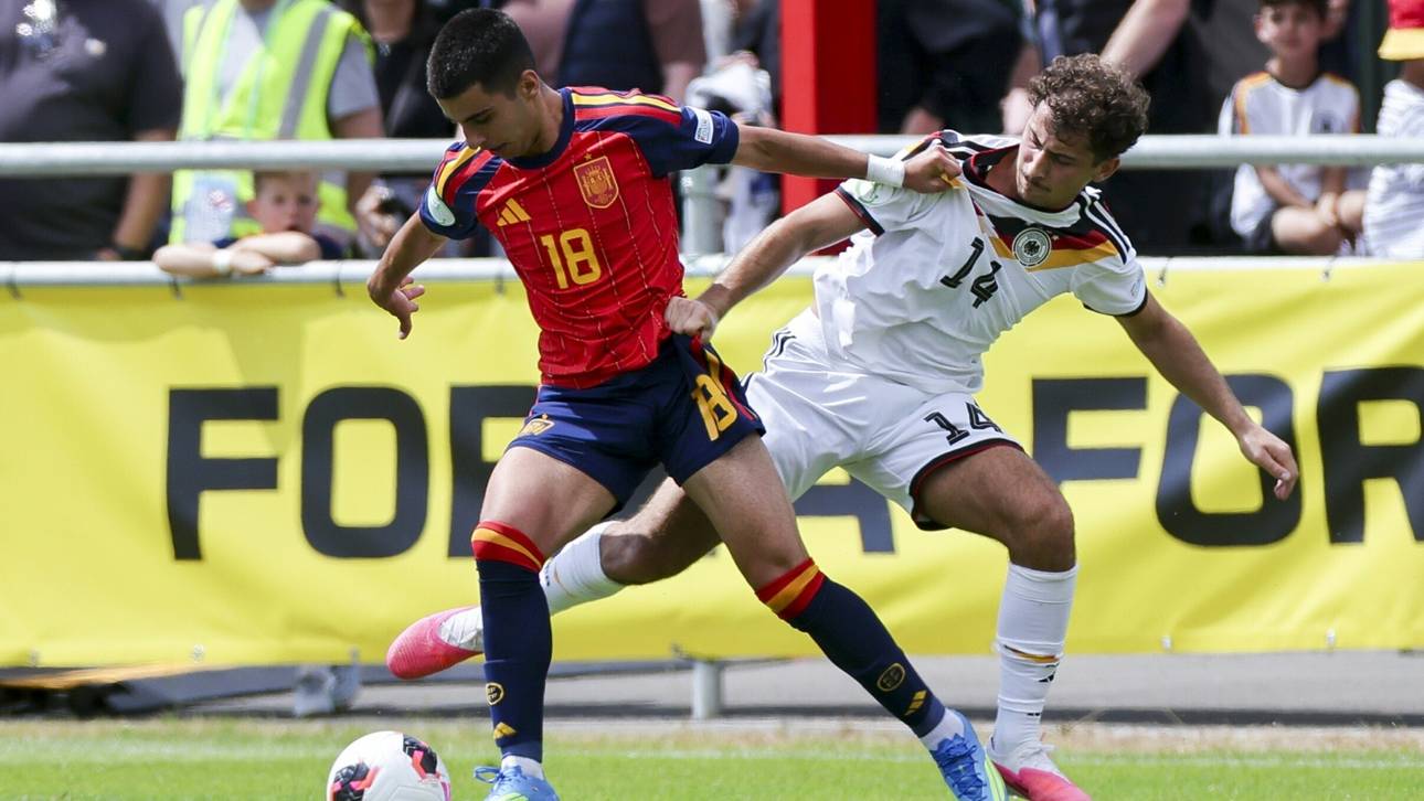 U19-EM: Spanien dominiert Deutschland beim Gruppenfinale