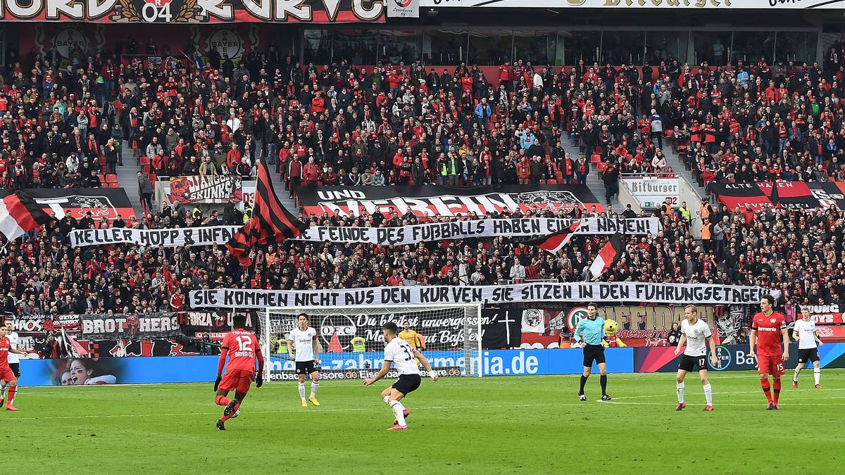 In Leverkusen beteiligten sich die Bayer-Fans