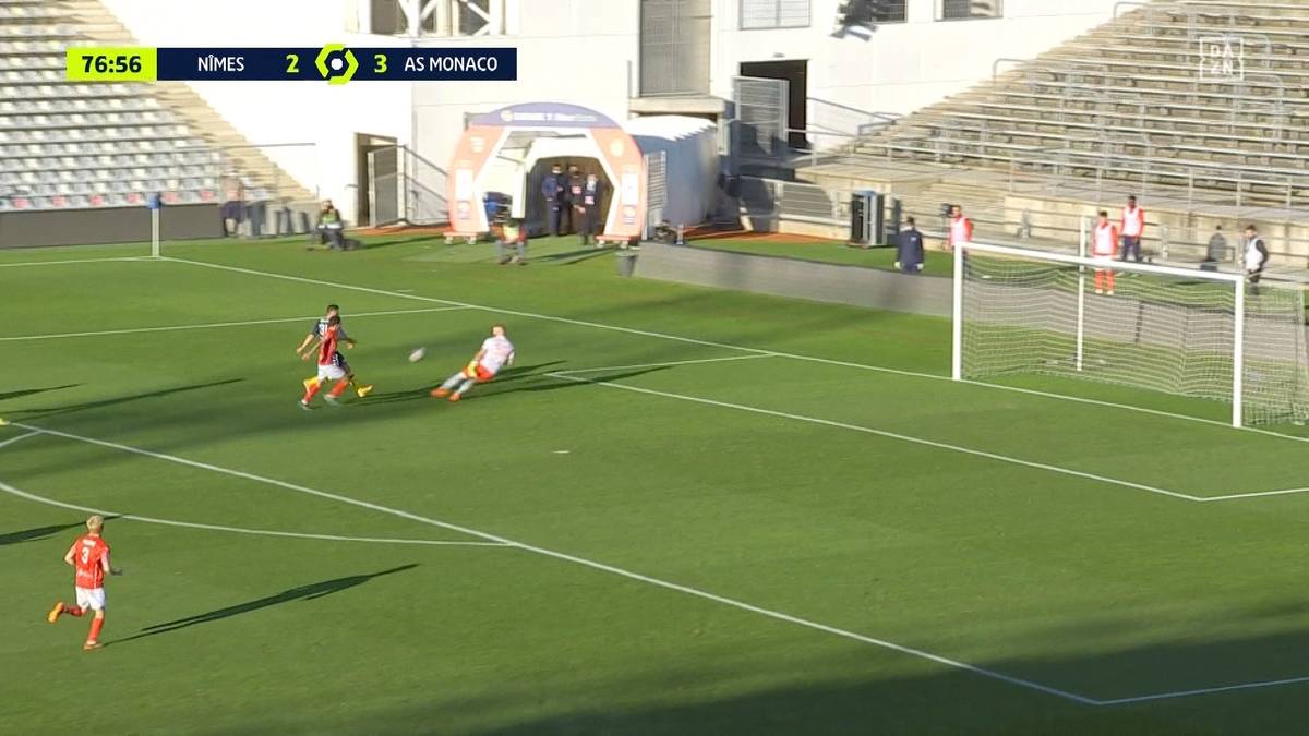 Olympique Nimes - AS Monaco (3:4): Highlights im Video | Ligue 1