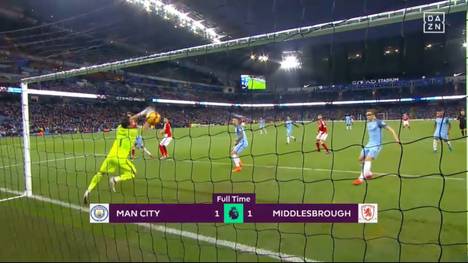 Man City kassiert in letzter Minute das 1:1 gegen Middlesbrough