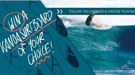 Gewinnspiel: Gewinne ein Kanoa Surfboard deiner Wahl!