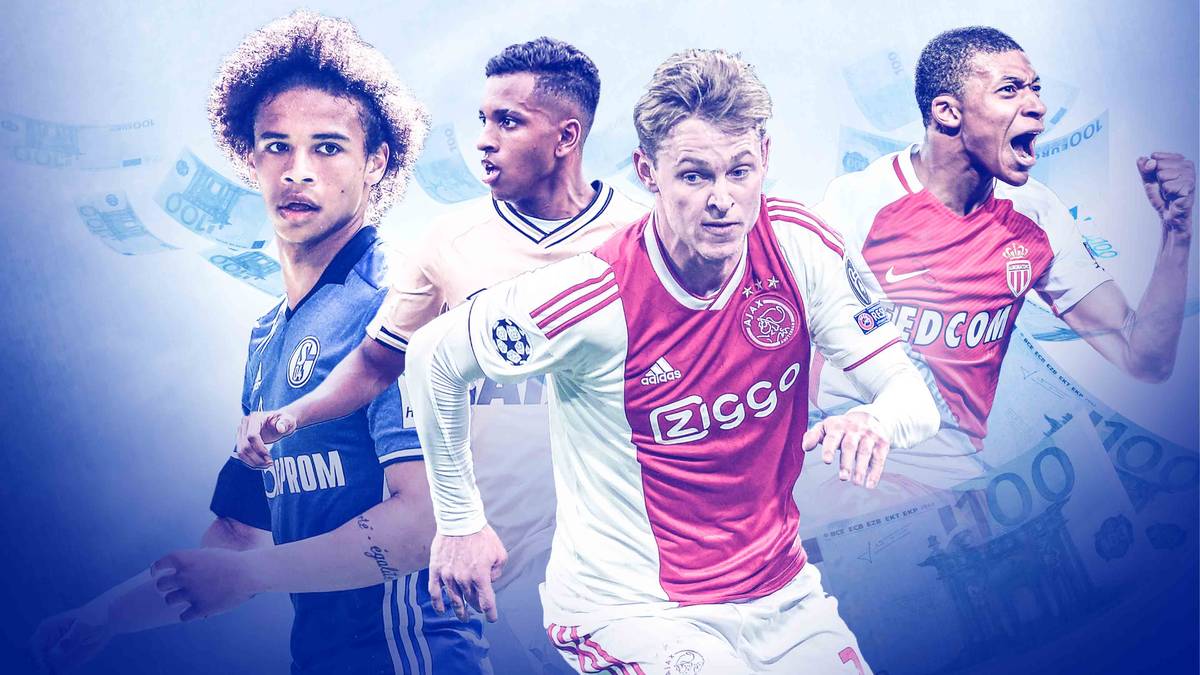 Ein stolzer Preis für einen erst 21-Jährigen. Wo reiht sich de Jong in der Liste der teuersten Spieler unter 21 ein? SPORT1 verrät es. Auch zwei deutsche Nationalspieler sind unter den Top 15. Die Ablösesummen beruhen auf Angaben von "Transfermarkt.de"