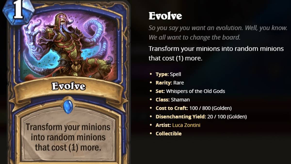 Shaman: Evolve