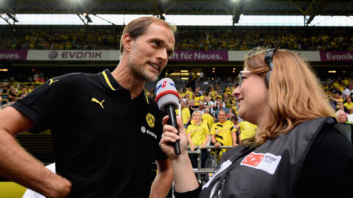 Für Thomas Tuchel ist es die Premiere in der Bundesliga als BVB-Coach - und er hat gleich Grund zur Freude