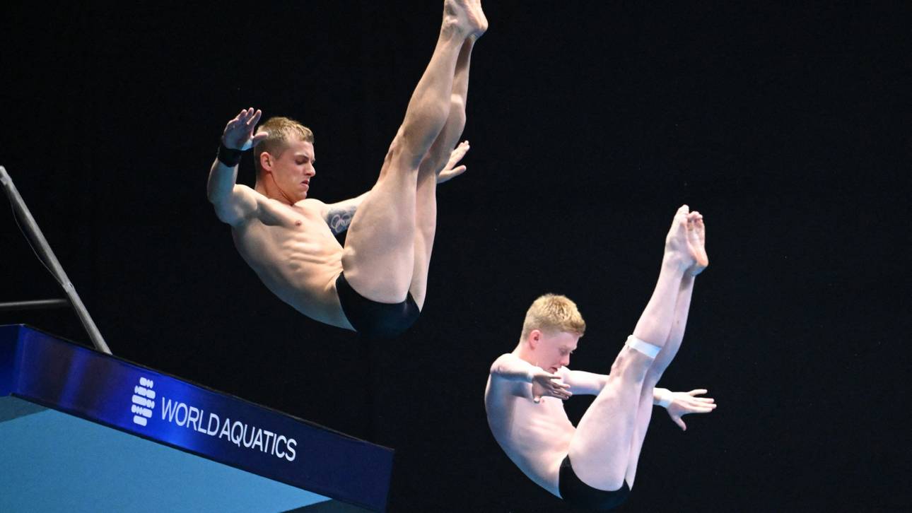 Barthel/Eikermann im Synchronfinale vom Turm Neunte