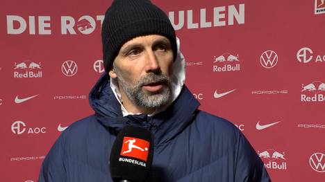 Marco Rose blickt auf die Niederlage gegen Bayer Leverkusen und summiert, dass über beide Spiele den Leipzigern etwas gefehlt habe. 