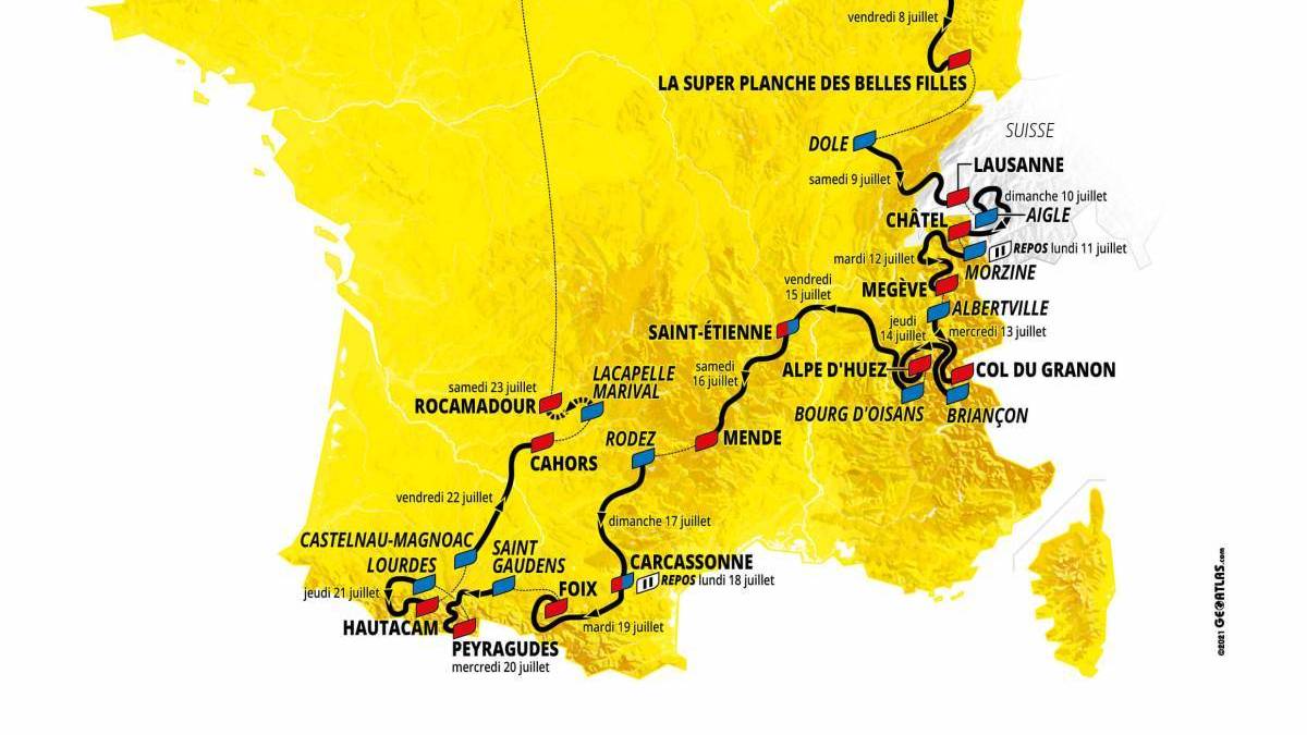 Tour de France 2022: Etappen im Profil