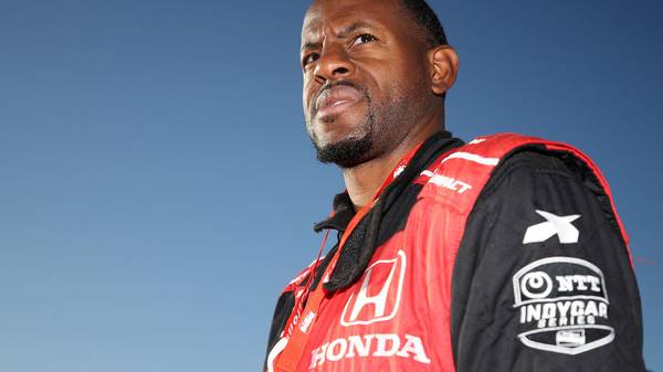 MONTEREY, CALIFORNIA - SEPTEMBER 22: Andre Iguodala of the Memphis Grizzlies takes a ride in the IndyCar two-seater car prior to the NTT IndyCar Firestone Grand Prix of Monterey at WeatherTech Raceway Laguna Seca on September 22, 2019 in Monterey, California. (Photo by Chris Graythen/Getty Images)