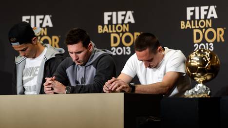 Ex-Bayern-Profi Franck Ribéry hat zugegeben, dass ihn der Ausgang der Weltfußballer-Wahl 2013 immer noch schmerzt. 