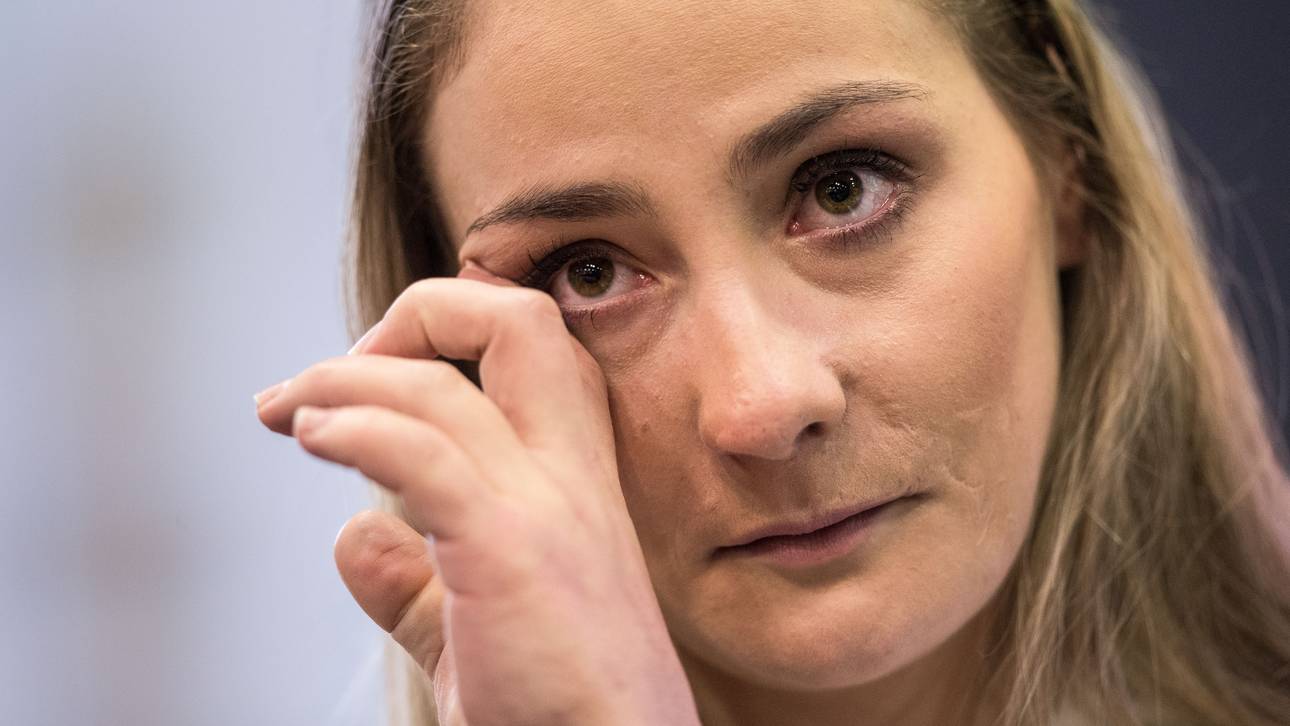 Kristina Vogel wurde bei der Frage zur Unterstützung durch ihren Lebensgefährten emotional
