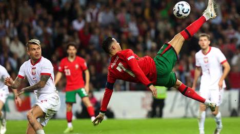 Cristiano Ronaldo erzielte zwei Tore gegen Polen