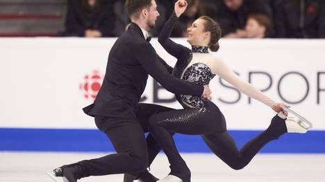 Annika Hocke und Robert Kunkel bei der Kür in Kanada