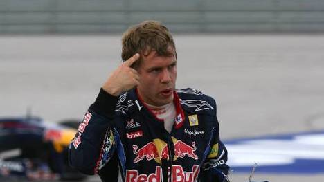 Sebastian Vettel (Bild) gab Mark Webber die Schuld an dem Unfall