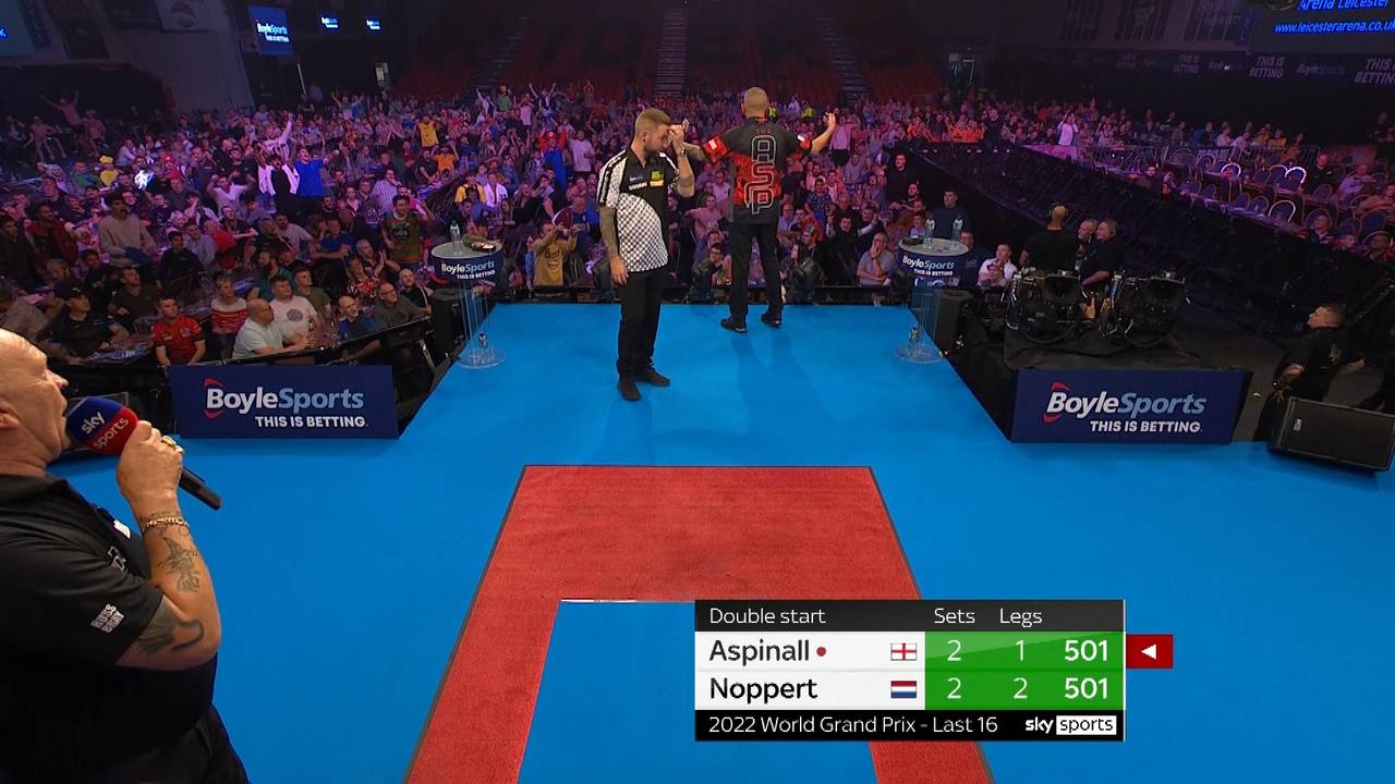 Darts World Grand Prix: Nathan Aspinall siegt mit 3:2 gegen Danny Noppert