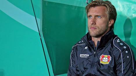 Bayers Co-Trainer Markus Krösche übernahm in Lotte das Coaching für den gesperrten Roger Schmidt