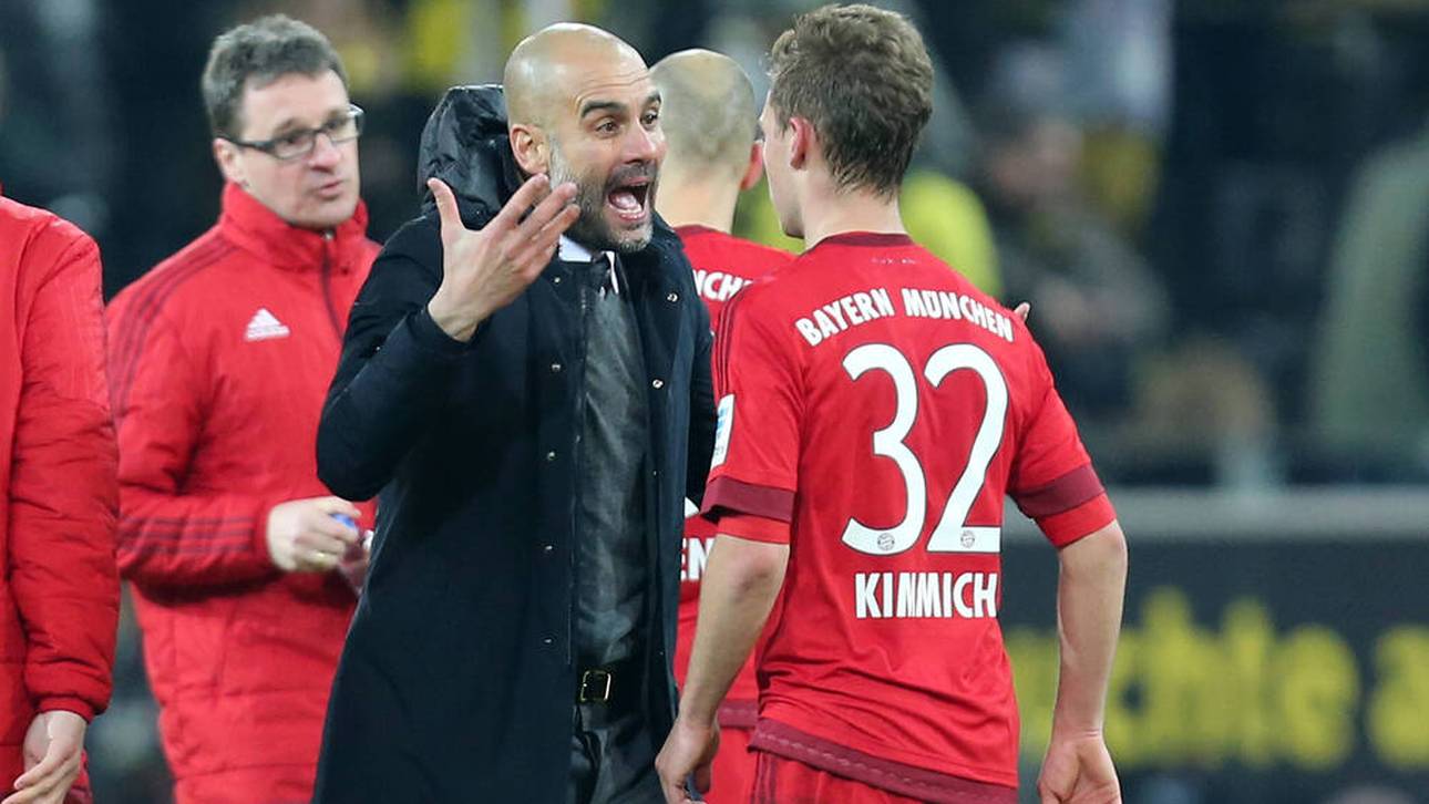 Pep Guardiola diskutiert leidenschaftlich mit Joshua Kimmich 