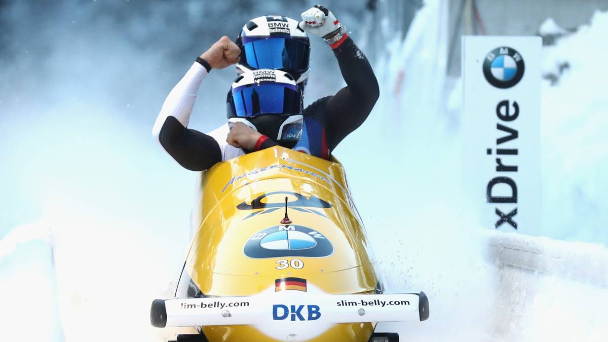 JOHANNES LOCHNER: Die Wintersportstars geben sich die Ehre bei den BMW International Open. Bob-Star Johannes Lochner (vorne) schlägt in München ab. Der 26-Jährige konnte 2017 im Viererbob am Königssee den WM-Titel holen