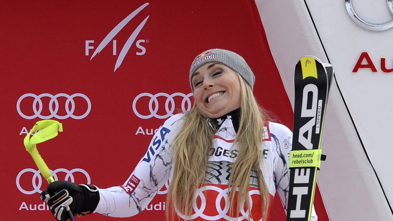 Vonn im Training vorn – Rebensburg 10.