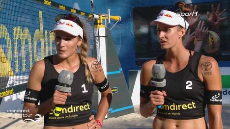 Das Schweizer Duo Heidirch/Vergé-Depré hat das Finalspiel der comdirect beach tour gegen Ludwig/Kozuch in zwei Sätzen deutlich gewonnen.