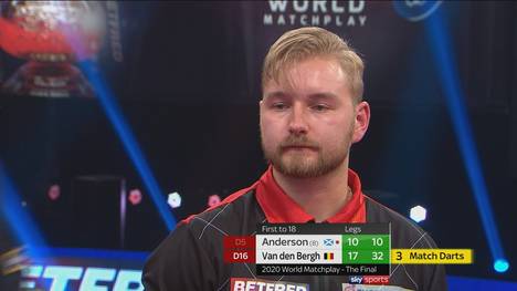 Dimitri Van den Bergh holt bei seiner ersten Teilnahme beim World Matchplay direkt den Titel. Gegen Gary Anderson zeigt er eine starke Vorstellung und diverse Highfinishes.