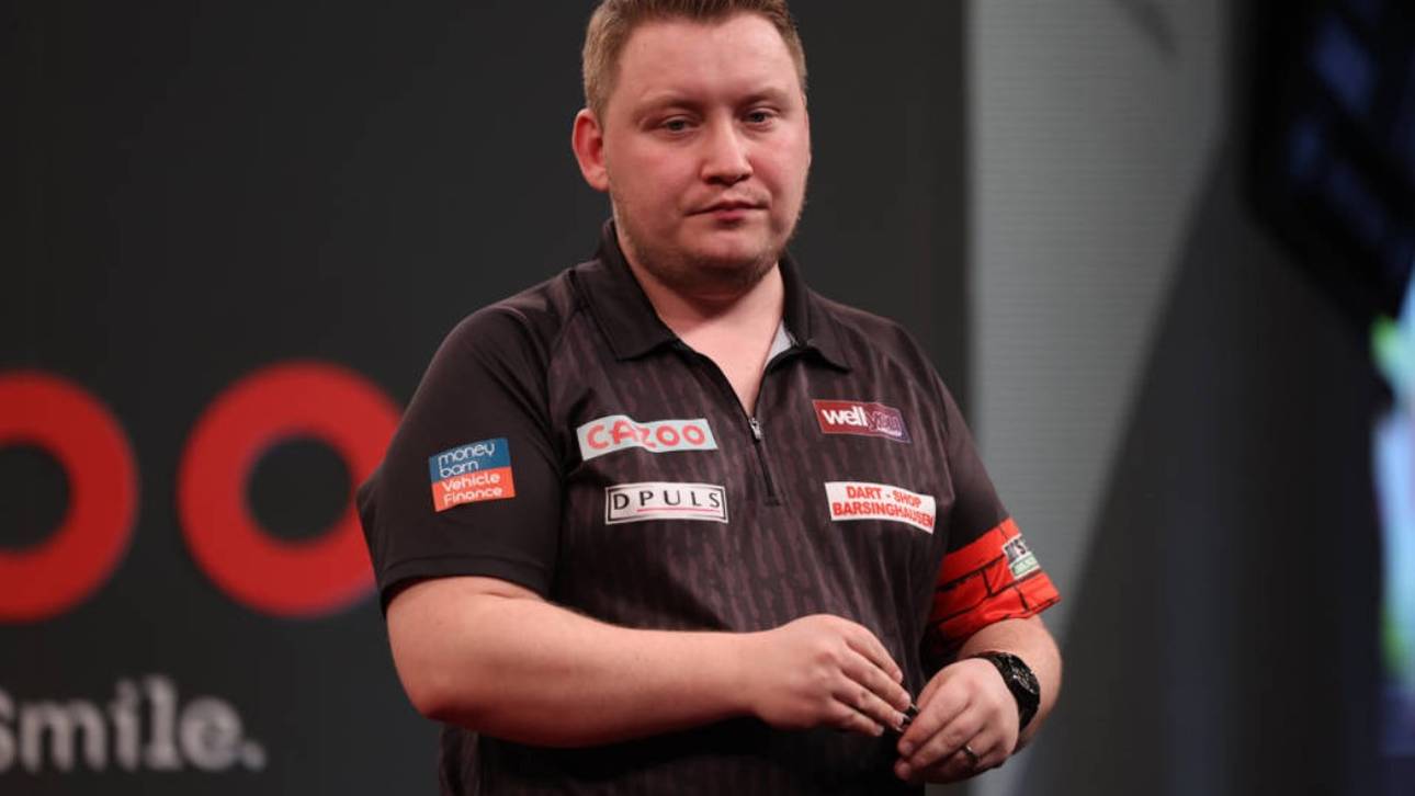 Bitterer deutscher Darts-Abend