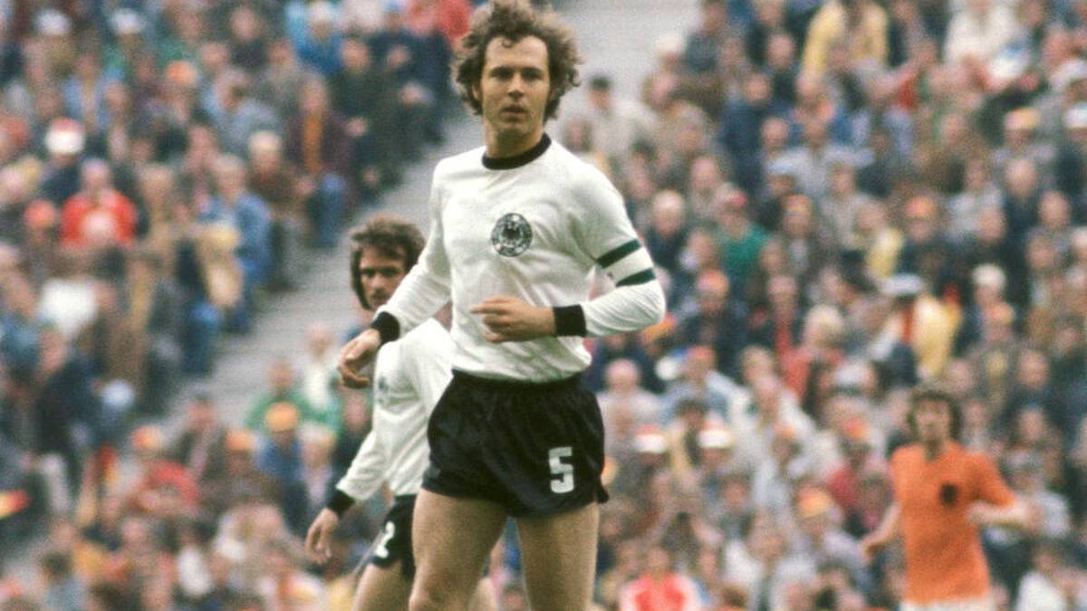 Franz Beckenbauer im WM-Finale 1974
