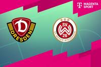 Dynamo Dresden - SV Wehen Wiesbaden: Tore und Highlights | 3. Liga