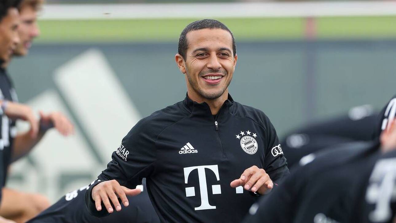 Thiago nimmt an Bayern-Training teil