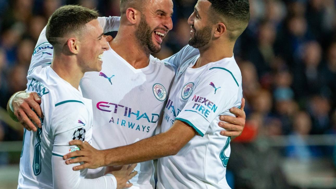 Manchester City siegt locker in Brügge